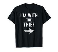 I’m with The Thief Funny Halloween Couple Costume T-Shirt