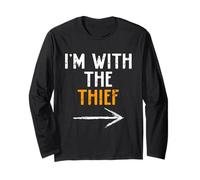 I’m with The Thief Funny Halloween Matching Couple Costume Long Sleeve T-Shirt