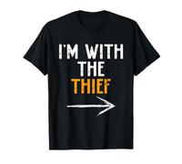 I’m with The Thief Funny Halloween Matching Couple Costume T-Shirt