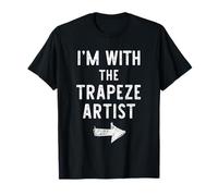 I’m with The Trapeze Artist Funny Halloween Couple Costume T-Shirt
