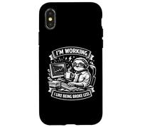 I’m Working I Like Being Broke Less Funny Work Mindset Case for iPhone X/XS