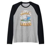 I Made a Bogey on Every Hole and Threw My Putter Golf Golfer Raglan Baseball Tee