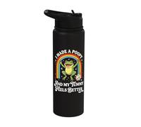 I Made A Poopy and My Tummy Feels Better Stainless Steel Insulated Water Bottle