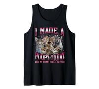I Made A Poopy Today Funny Hard Cat Dank Meme Bootleg Tank Top