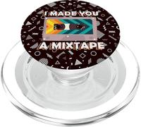 I Made You A Mixtape Retro Cassette Tape 80s 90s Music PopSockets PopGrip for MagSafe