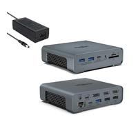i-magBac USB C Docking Station Triple Monitor,16 in 1 Laptop Docking Station 2 HDMI with Power Supply, 4K/60Hz Displayport, 8 USB Port, Ethernet for Dell/Hp/Lenovo Full Functional Windows laptops