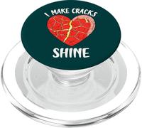 I Make Cracks Shine Japanese Pottery Kintsugi Art PopSockets PopGrip for MagSafe