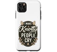 I Make Knotty People Cry Funny Massage Therapist Graphic Case for iPhone 11 Pro Max