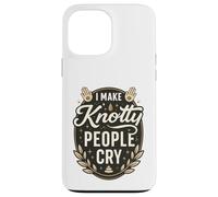 I Make Knotty People Cry Funny Massage Therapist Graphic Case for iPhone 13 Pro Max