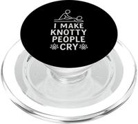 I Make Knotty People Cry Masage Therapist PopSockets PopGrip for MagSafe