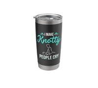 I Make Knotty People Cry Massage Therapist Stainless Steel Insulated Tumbler