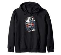 I Make Metal Bend To My Will Blacksmith Zip Hoodie