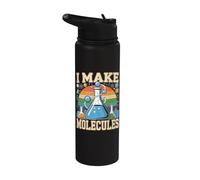 I Make Molecules Chemistry Laboratory Science Stainless Steel Insulated Water Bottle