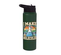 I Make Molecules Chemistry Laboratory Science Stainless Steel Insulated Water Bottle
