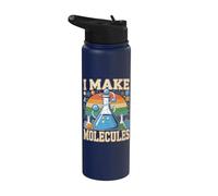 I Make Molecules Chemistry Laboratory Science Stainless Steel Insulated Water Bottle