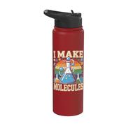 I Make Molecules Chemistry Laboratory Science Stainless Steel Insulated Water Bottle