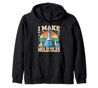 I Make Molecules Chemistry Laboratory Science Zip Hoodie