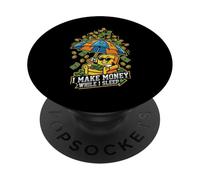 I Make Money While I Sleep Funny Dividend Investor PopSockets Adhesive PopGrip