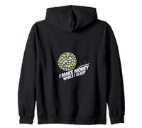 I Make Money While I Sleep Passive Income Strategy Zip Hoodie