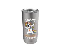 I Make Multiple Sclerosis Look Good Dabbing Unicorn Warrior Stainless Steel Insulated Tumbler
