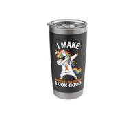 I Make Multiple Sclerosis Look Good Dabbing Unicorn Warrior Stainless Steel Insulated Tumbler