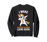 I Make Multiple Sclerosis Look Good Dabbing Unicorn Warrior Sweatshirt