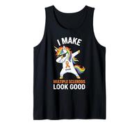 I Make Multiple Sclerosis Look Good Dabbing Unicorn Warrior Tank Top