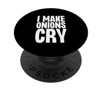 I Make Onions Cry Funny Culinary Chef Cook Onion Food PopSockets Adhesive PopGrip