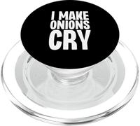 I Make Onions Cry Funny Culinary Chef Cook Onion Food PopSockets PopGrip for MagSafe