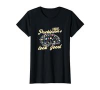 I Make Parkinson's Look Good Funny Parkinson's Disease Value Graphic T-Shirt, Women, Black, L