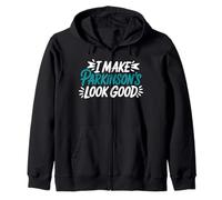 I Make Parkinson's Look Good Funny Parkinsons Quote Humor Zip Hoodie
