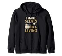I Make Scents For A Living Candle Making Business Zip Hoodie