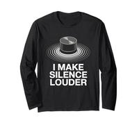 I Make Silence Louder Audio Engineer Studio Gear Long Sleeve T-Shirt