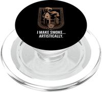 I Make Smoke Artistically Torch PopSockets PopGrip for MagSafe