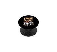 I Make Sparks Fly Electrician Electrical Sparky PopSockets Adhesive PopGrip