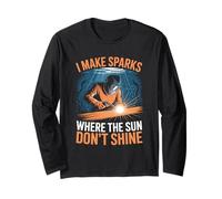 I Make Sparks Where The Sun Don’t Shine Underwater Welder Long Sleeve T-Shirt