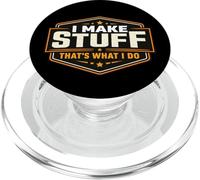 I Make Stuff That's What I Do Vintage DIY Maker Creator Joke PopSockets PopGrip for MagSafe