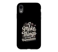 I Make Things And Ignore Responsibilities Crafting Case for iPhone XR