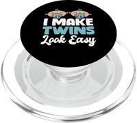 I Make Twins Look Easy Twin Mom Mother Of Twins PopSockets PopGrip for MagSafe