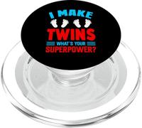 I Make Twins What's Your Superpower? PopSockets PopGrip for MagSafe