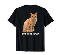 I Make What I Want Funny Orange Tabby Cat Lovers T-Shirt