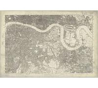 I MAPS 1872 Map of South East London - Ordnance Survey 1:10,560 Scale - Size - 90 x 62cm - Paper