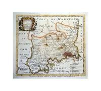I MAPS Antique 1757 Map Of Middlesex - Emanuel Bowen - Size - 84.1 x 75cm - Paper