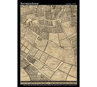 I MAPS John Rocques New Map of London 1746 - Bermondsey - A2 Size - 42 x 59.4 cm - Paper Laminated