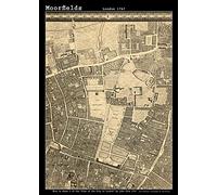 I MAPS John Rocques New Map of London 1746 - Moorfields - A2 Size - 42 x 59.4 cm - Paper Laminated