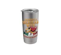 I Married A Mexican Wife Blessed and Slightly Scared Stainless Steel Insulated Tumbler