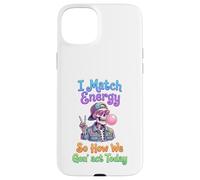 I Match Energy So How We Gon Act Today Funny v sign skeleton Case for iPhone 15 Plus