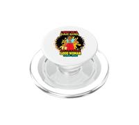 I May Be A Bad Girl But I'm A Damn Good Woman Melanin Queen PopSockets PopGrip for MagSafe