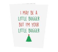 I May Be a Little Bugger, But I'm Your Little Bugger Christmas Card