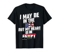 I May Be in The USA But My Heart is in Egypt Value Graphic T-Shirt